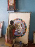 Painting School  Boudhanath (Bodhnath) Stupa  Kathmandu  Nepal