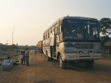 Bus Stop Near Guayaraerin  Bolivia  South America