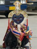 Dancer in Traditional Garb  Gyantse  Tibet  China