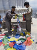 Selling Prayer Flags  Swayambhunath (Monkey Temple)  Kathmandu  Nepal