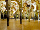Interior of the Great Mosque (Mezquita) and Cathedral  Unesco World Heritage Site  Cordoba  Spain