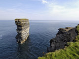 Sea Stack at Downpatrick Head  Near Ballycastle  County Mayo  Connacht  Republic of Ireland