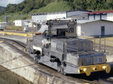 Locomotives Used to Pull Ships Through the Locks  Panama Canal  Panama  Central America