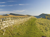 Looking East to Kings Hill and Sewingshields Crag  Hadrians Wall  England
