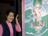 Bhutanese Woman  Trongsa Dzong  Trongsa  Bhutan
