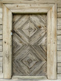Door Detail of a Traditional Lithuanian Farmstead from the Zemaitija Region  Rumsiskes  Lithuania