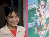 Bhutanese Woman  Trongsa Dzong  Trongsa  Bhutan