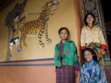 Bhutanese Girls  Paro Dzong  Paro  Bhutan