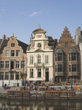Traditional Gabled Houses by the River  Ghent  Belgium