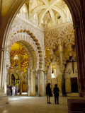 Interior of the Great Mosque (Mezquita) and Cathedral  Unesco World Heritage Site  Cordoba  Spain