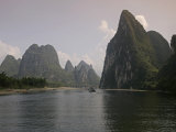 Cruise Boat on Li River Between Guilin and Yangshuo  Guilin  Guangxi Province  China