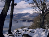 Derwentwater and Skiddaw in Winter  Lake District National Park  Cumbria  England