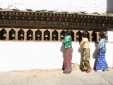 Bhutanese Girls  Paro Dzong  Paro  Bhutan