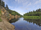 Ergelu (Erglu) Cliffs  River Gauja  Near Cesis  Gauja National Park  Latvia  Baltic States