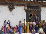 Buddhist Festival (Tsechu)  Trashi Chhoe Dzong  Thimphu  Bhutan
