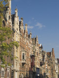 Street of Traditional Gabled Houses  Ghent  Belgium