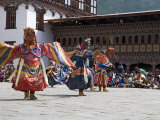 Buddhist Festival (Tsechu)  Trashi Chhoe Dzong  Thimphu  Bhutan