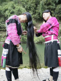 Women of Yao Minority (Longhair Tribe)  Longsheng Terraced Ricefields  Guilin  China