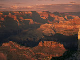 The Grand Canyon at Sunset from the South Rim  Unesco World Heritage Site  Arizona  USA