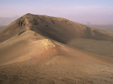 Orange Volcano Crater  Timanfaya National Park (Fire Mountains)  Lanzarote  Canary Islands  Spain