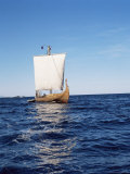 Replica of the Viking Oseberg Ship  Haholmen  West Norway  Norway  Scandinavia