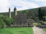 Monastic Gateway  Round Tower Dating from 10th to 12th Centuries  Glendalough  County Wicklow