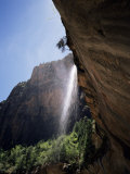 Emerald Pool Waterfall  Zion National Park  Utah  USA