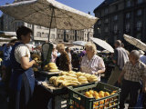 Fruit Stall in the Market  Brno  Moravia  Czech Republic