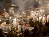 Food Stalls in the Evening  Djemaa El Fna  Marrakesh  Morocco  North Africa  Africa