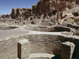 Kivas  Pueblo Bonito Dated at 1000-1100 AD  Anasazi Site  New Mexico