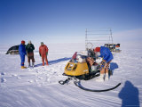 Oversnow Geophysical Team of the British Antarctic Survey  Antarctica  Polar Regions