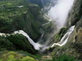 Voringsfossen Waterfall  Hardanger Region  Norway  Scandinavia