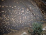 Newspaper Rock  the Navajo Native Americans Called It 'Tse Hane'  Rock That Tells Customs  Utah