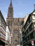 Gothic Christian Cathedral Dating from the 12th to 15th Centuries  Strasbourg  Alsace  France