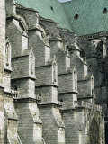 Buttresses on the South Front of the Cathedral  Chartres  France