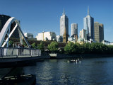 City Skyline and River Yarra  Melbourne  Victoria  Australia