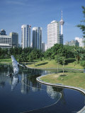 The City from Klcc Park  Kuala Lumpur  Malaysia  Southeast Asia