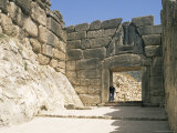 Lion Gate  Mycenae  Unesco World Heritage Site  Argolis  Peloponnese  Greece