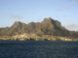 Face Mountain  Mindelo Harbour  Sao Vicente  Cape Verde Islands  Atlantic  Africa