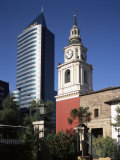 San Francisco Church and Modern Office  Santiago  Chile  South America