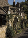 Honey Coloured Terraced Cottages  Winchcombe  the Cotswolds  Gloucestershire  England