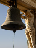 Bell and Carving  Cathedral  Leon  Nicaragua  Central America