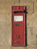 Victorian Post Box  Stanway Village the Cotswolds  Gloucestershire  England  United Kingdom