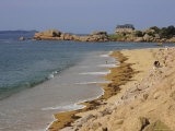 Beach  Tregastel  Cote De Granit Rose  Cotes d'Armor  Brittany  France