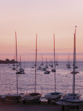 Sunset Over Boats  Tregastel  Cote De Granit Rose  Cotes d'Armor  Brittany  France