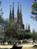 Gaudi's Sagrada Familia  Barcelona  Catalonia  Spain