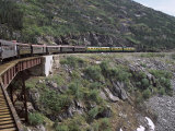 Train  White Pass Railway  Skagway  Alaska  United States of America (Usa)  North America