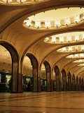 Mayakovskaya Metro Station  Moscow  Russia