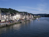 Old Town  Dinant  and River Meuse  Ardennes  Belgium