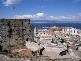 Ruins of Moorish Castle  Gibraltar  Mediterranean